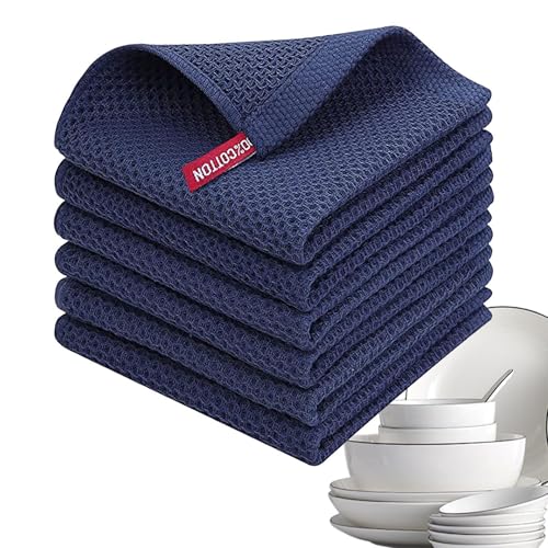paños de cocina, paños de cocina para vajilla,Toallas de secado de vajilla reutilizables Toallas de cocina de algodón - Desprensas de cocina colgantes, toallas de secado