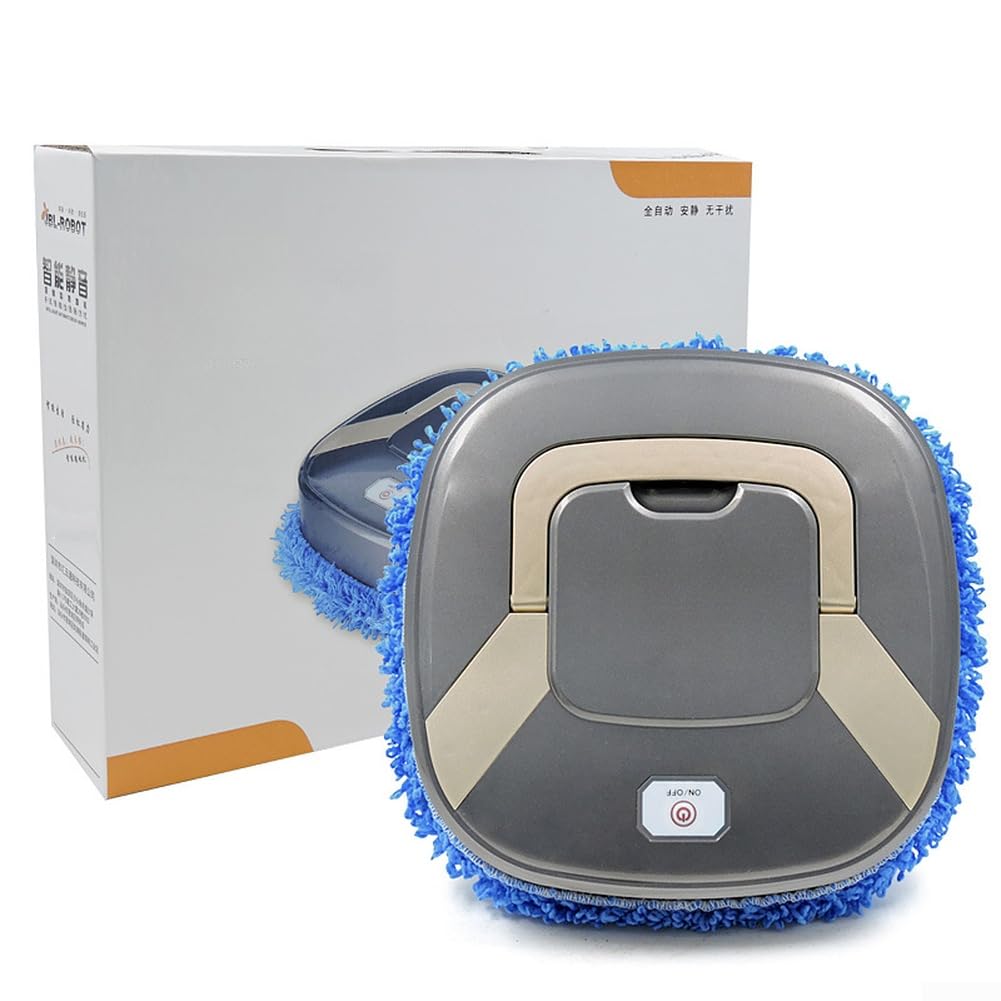 Robot para aspirador y Fregasuelos Dual Uso Silencioso Robot(025 Silver Gray)