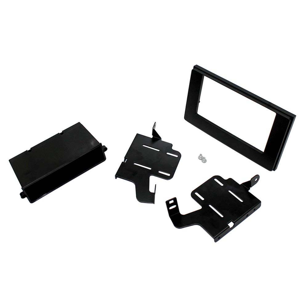 Fits Double DIN stereos with a maximum screen size/faceplate opening is 3 13/16