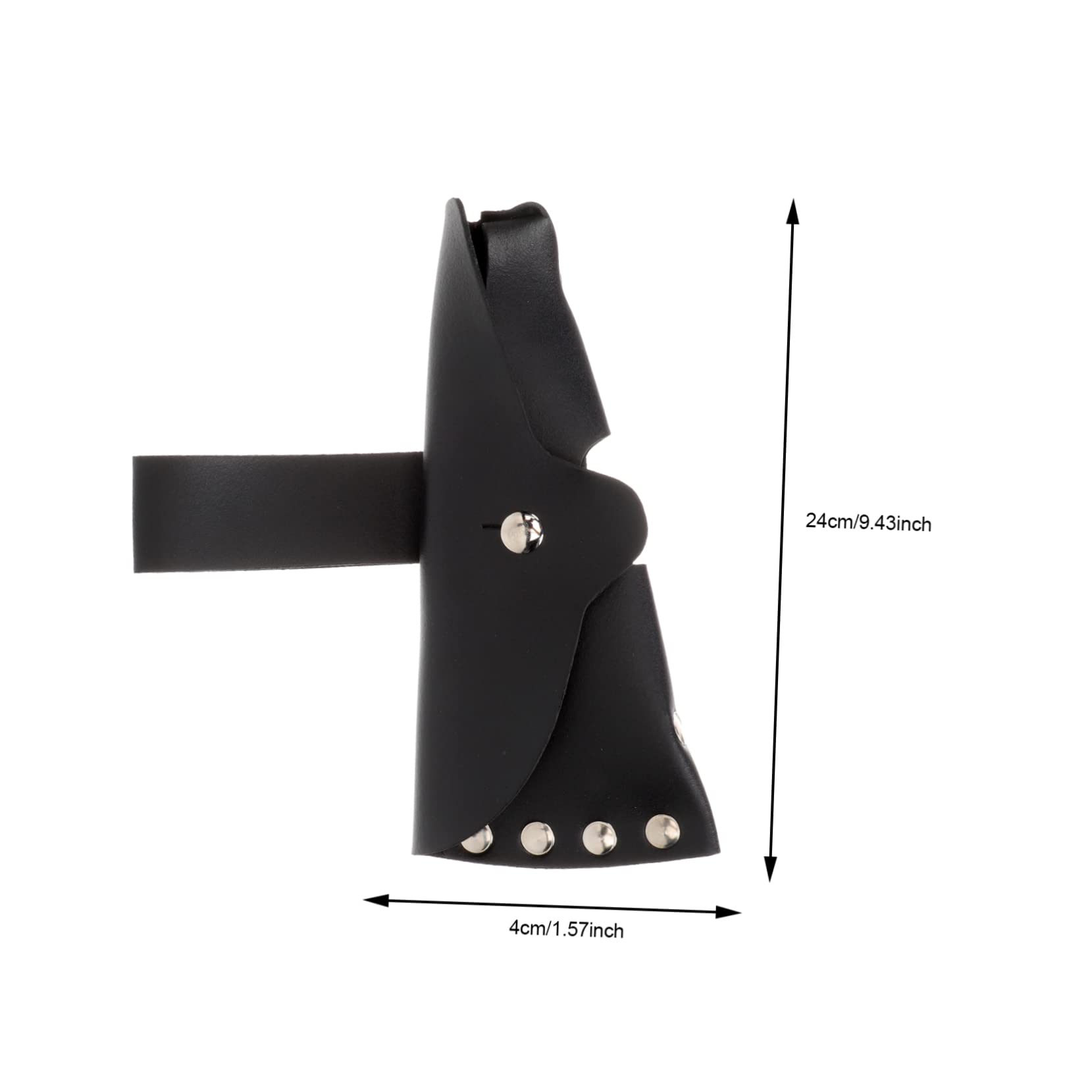 Kisangel 2pcs Full Grain Leather Outdoor Cover Axe Protector Pouch Hatchet Sleeve for Protecting