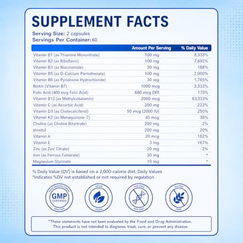 VCCVBB 16-in-1 Vitamin B Complex