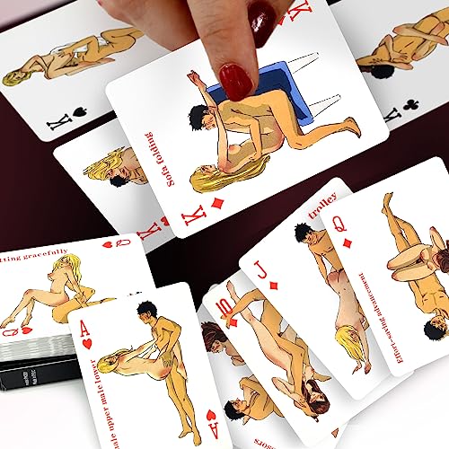MEBAULT Sex Position Card Deck Sex Toy Adventurous Playing Cards Erotic Bedroom Cards Poker for Couple Lover Date Night - Thumbnail 6