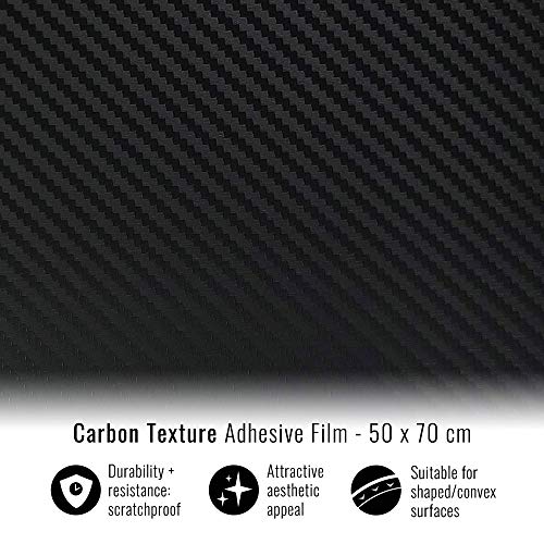 Quattroerre 16251 Folio - Protector de pantalla (50 x 70 cm), diseño de carbono