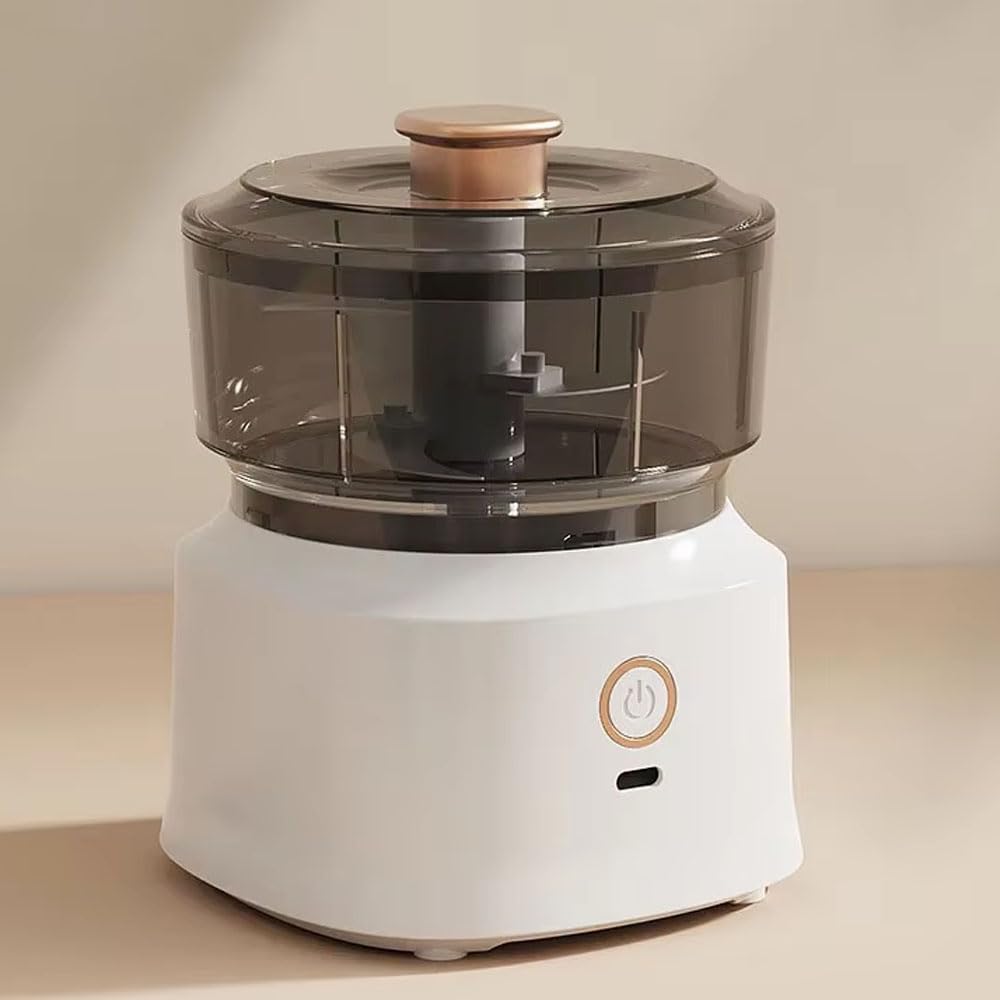 Elektryczny mini rozdrabniacz do żywności – ładowanie przez USB młynek do czosnku, 350 ml, automatyczne narzędzie kuchenne do cebuli, mięsa, przypraw, czosnku i owoców.