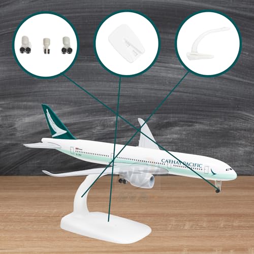 Image of Cathay Pacific Airlines, diecast, Metal Aeroplane Scale Model Office only for Display Size 20 cm (Cathay Pacific)