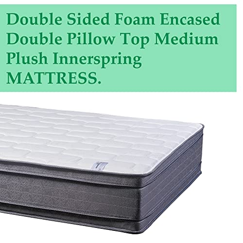 Mattress Solution 13-Inch Firm Euro Top Double Sided Foam Encased Innerspring Mattress , Queen, Black. #TOP3