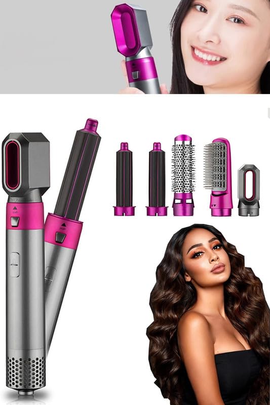 Image of Drumstone Pro (LIFETIME MANUFACTURING DEFECT WARRANTY) 5 in 1 Hot Air Styler Hair Dryer Comb Multifunctional Styling Tool for Curly Hair machine for Straightening Drying Combing Styling For Women M17
