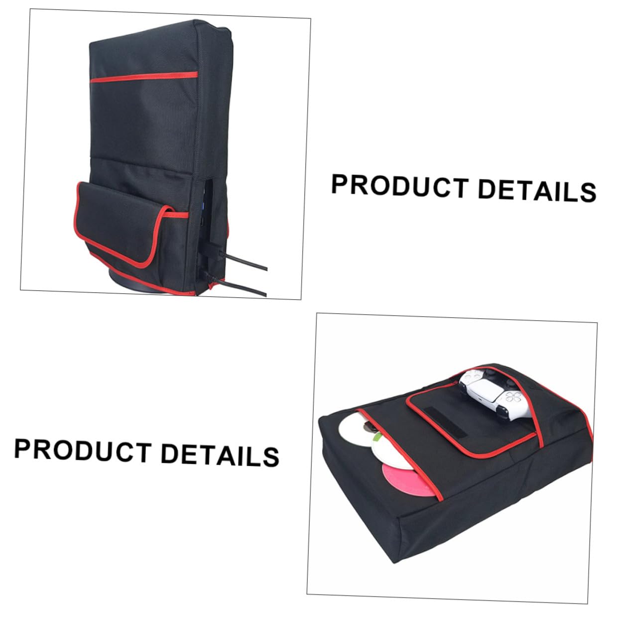 2 Stück Staubschutz Konsole Aufbewahrungstasche für Zubehör und Spielkarten Kompakte Leichte Tragetasche für Gaming-Controller und Konsole für Reisen und Zuhause Schützt und