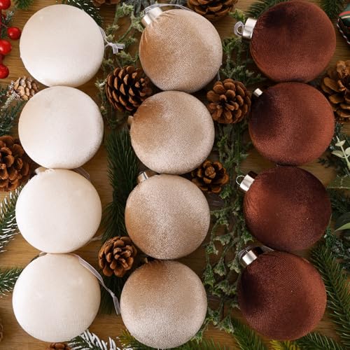 Boules de Noël en velours incassables pour décorer sans risque de casse - 2