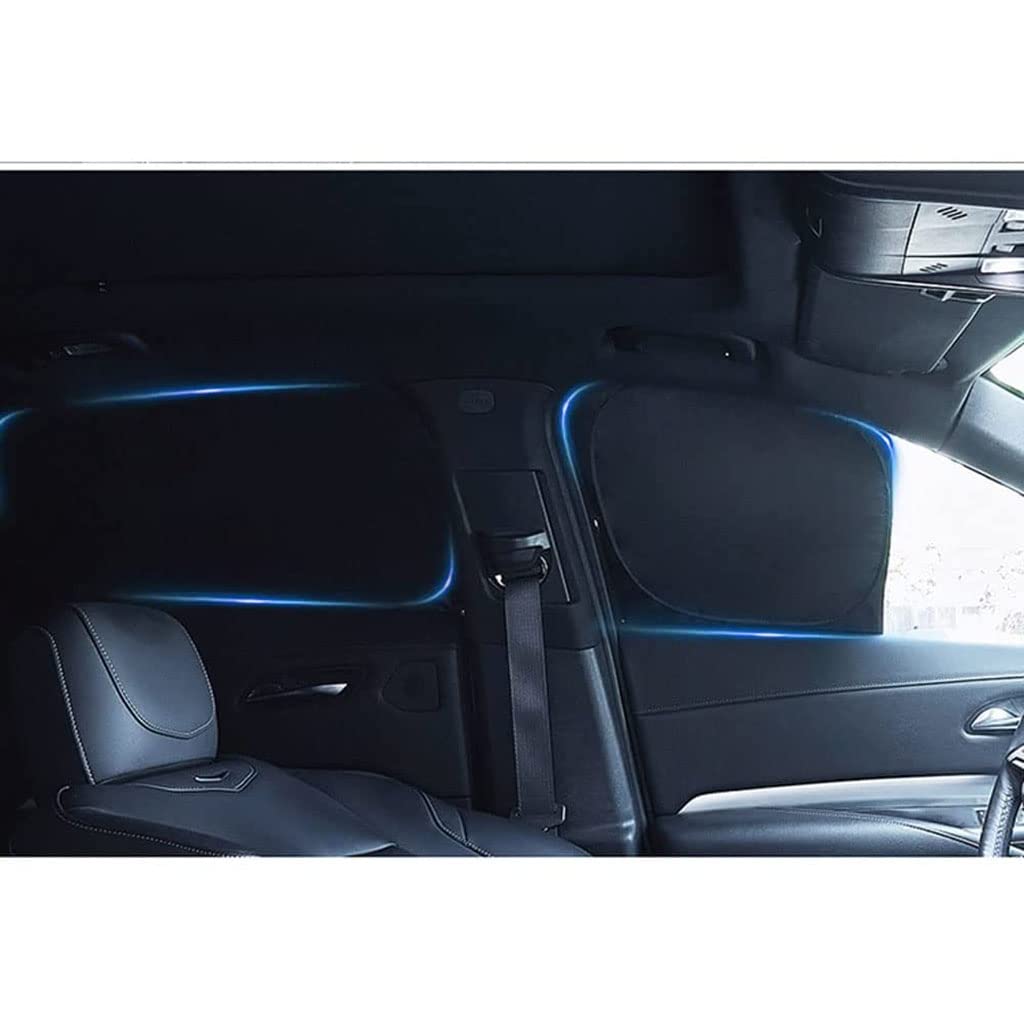 Voiture Vitres LatéRales Pare-Soleil,pour Peugeot 5008 2015-2023 Magnétique Avant Et ArrièRe Pare-Soleil De LatéRales Maille Vitres DéFendre UV Auto Accessories,E/8pcs-wholecar