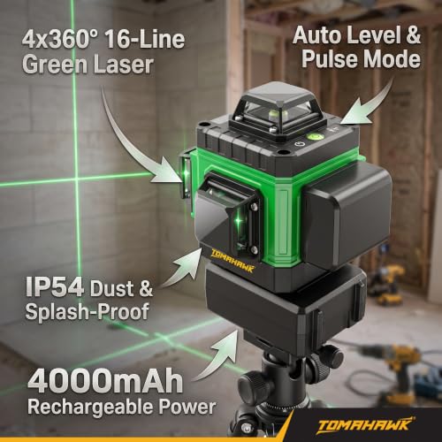 Tomahawk 16-Line 4D Green Laser Level Pro Red - Image 3