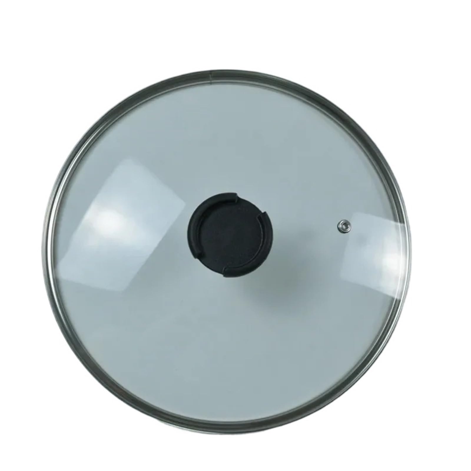 20cm 24cm 26cm 28cm Stainless Steel Thick Transparent Tempered Glass Lid Cover Soup Pot Saucepan Frying Pan Wok Lid With Knob(26cm)