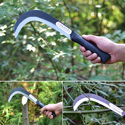 Z-fiber Japanischer Unkraut Sichel Kunststoffgriff mit Manganstahlklinge,M