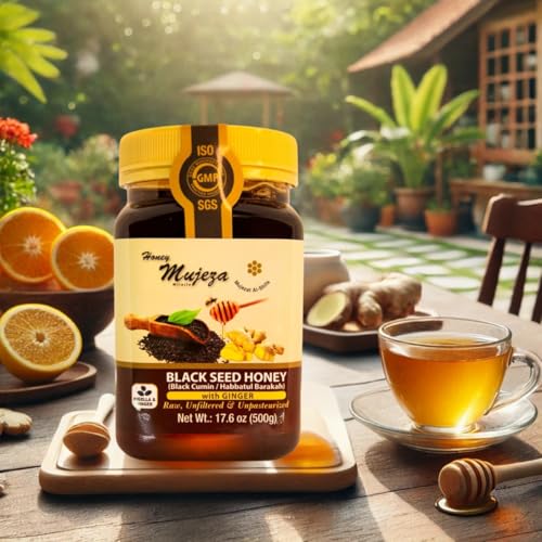 Miel natural con semilla negra y jengibre 250 g miniatura 4