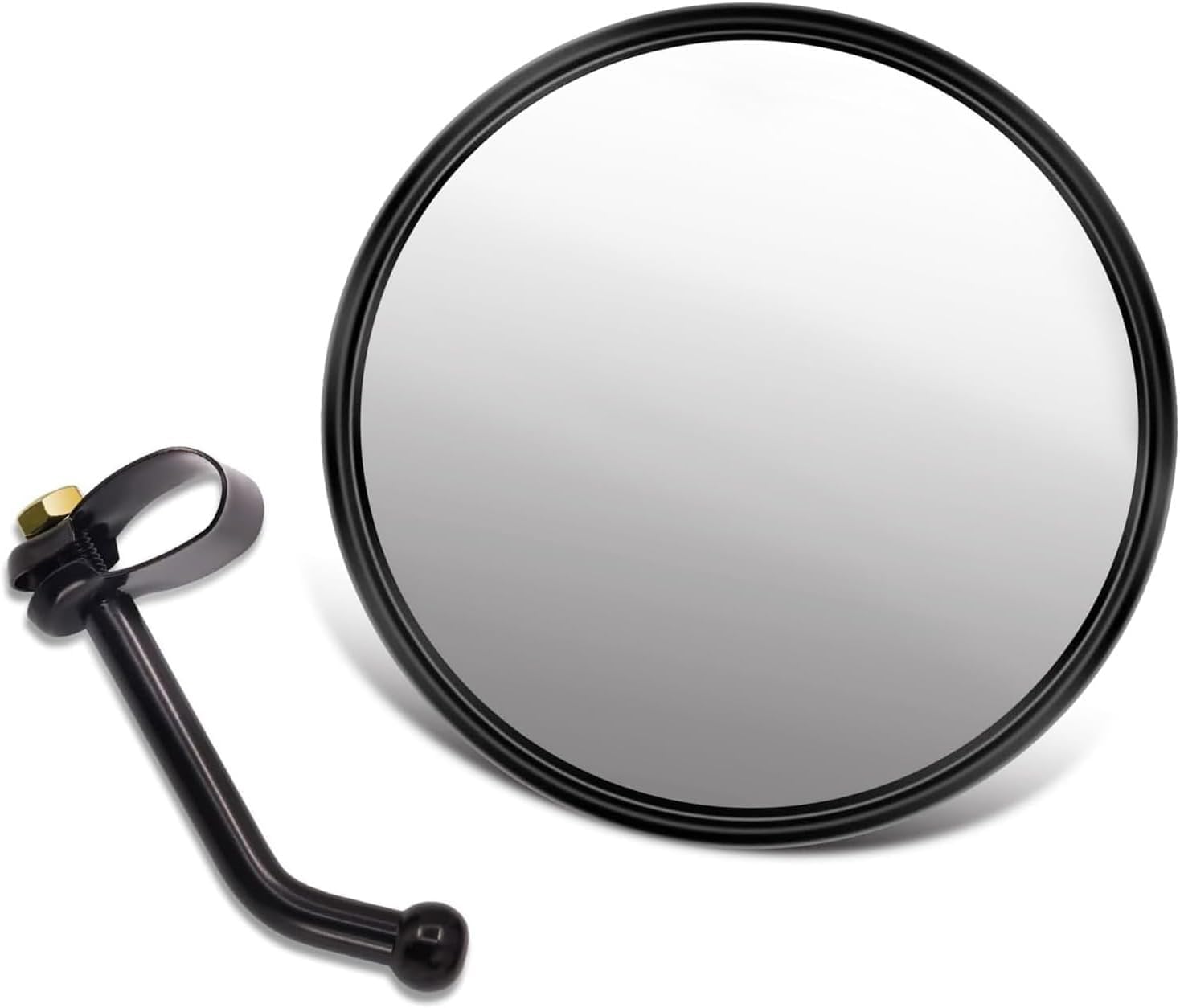 Unifizz Universal Off-road Blind Spot Mirror, 5.7" Round Rear View Mirror with Bracket, 360Adjustable, Driver & Passenger Side Mirrors for Trucks, Vans, ATVs, Buses