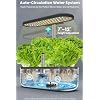 inbloom 12 Pods Hydroponics Growing System Kit, Herb Garden Planter Indoor Kit, Indoor Gardening Hydroponics Growing System with Pods, 4.2L Water Pump, Height Adjustable, Gifts for Woman, Black