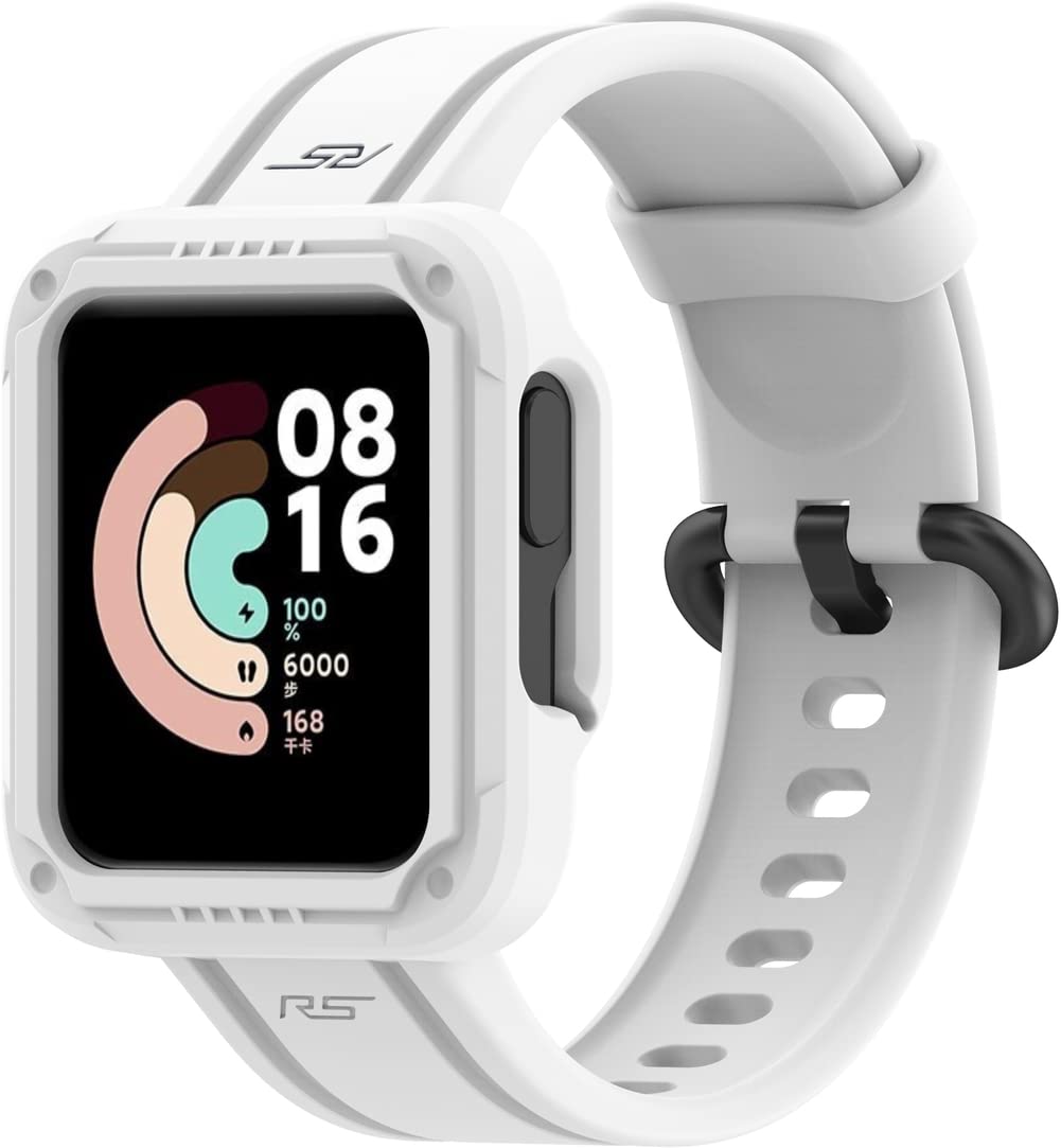 Compatible with Xiaomi Poco Watch/Redmi Watch 2 Lite/Redmi Horloge 2 Smartwatch/Mi Watch Lite 2 Watch Strap, Gransho Silicone Watch Strap with Stainless Steel Buckle