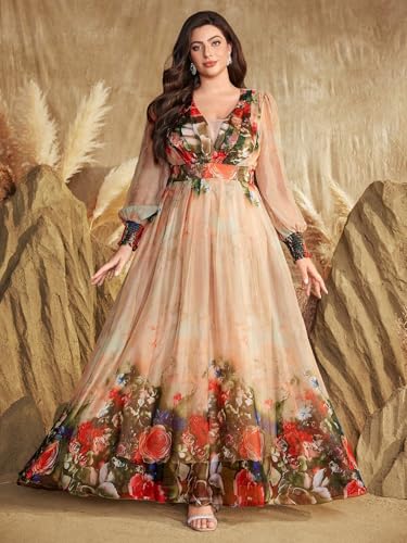 Image of TOLEEN Women's Plus Size Sequin Dress Luxurious Style Formal Cocktail Evening Party Maxi Dresses