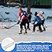 Innconee White Ice Rink Liner 6 Mil Ice Skating Rink for Backyard Replacement Ice Rink Liner DIY Backyard Rink Tarp for at Home Hockey Practice or Ice Skating Training (35 x 55 ft)
