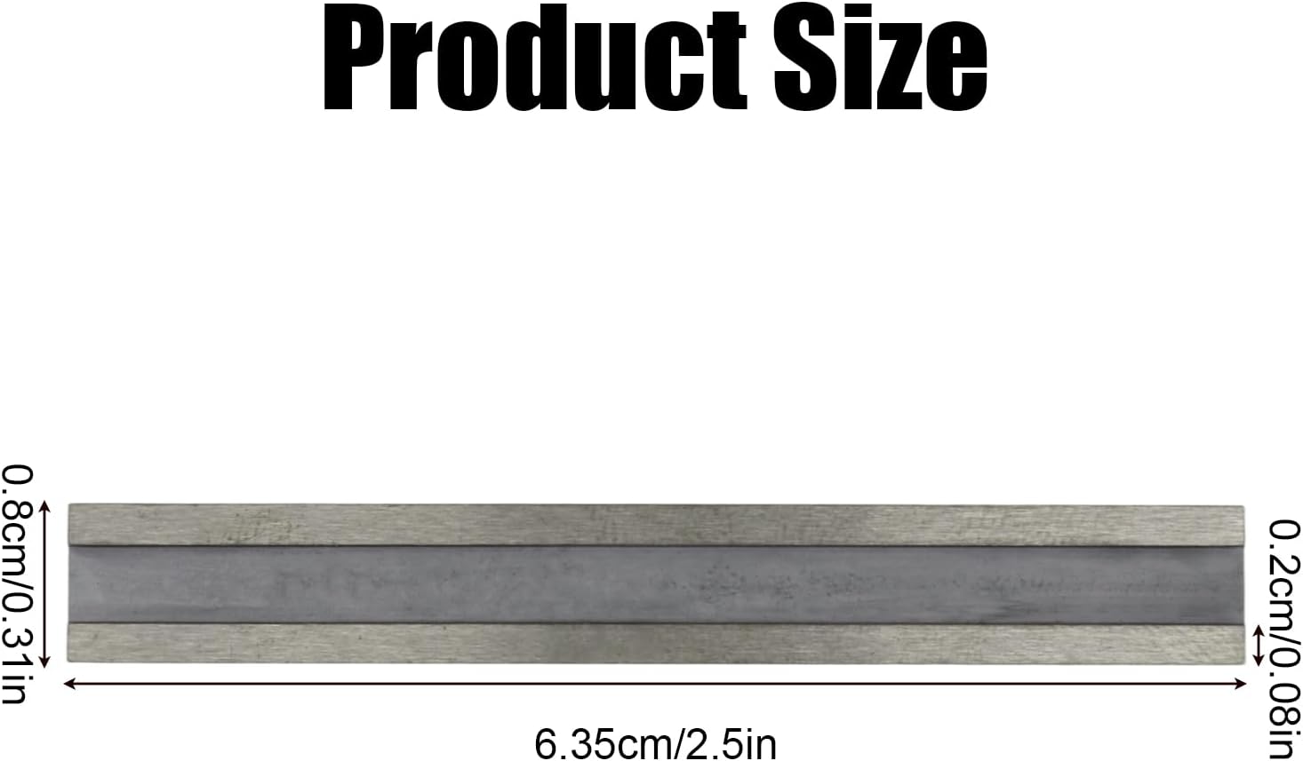 2pcs Carbide Paint Scraper Blades, 6.35cm/2.5in Double-Edged Reversible Alloy Metal Steel Scraper Blades Tool Replacement Fit for Wood Removing Paint Glue Grout