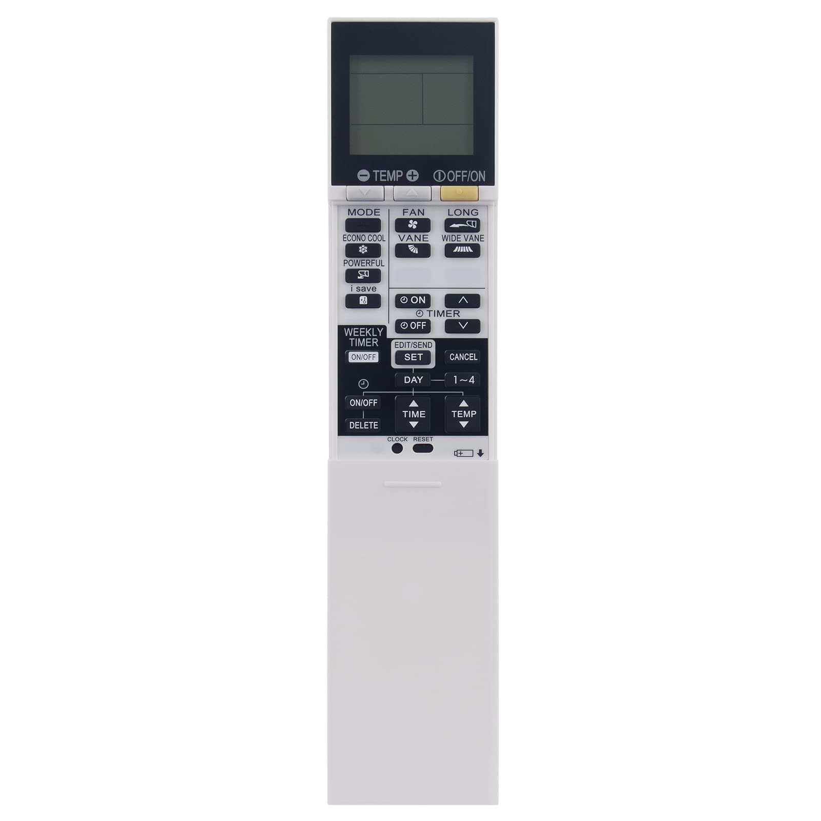 Telecomando Universale Di Ricambio Per Condizionatore Mitsubishi (Modelli MSZ-GE, KP, KD, KM, HG) - Sostituisce KP06ES, KP06DS, Ecc. - Solo °C - 3