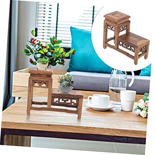 Ciyodo Vintage Display Stand Houseplant Trellis Small Indoor Plants Greenery Farmhouse Tiered Tray Flowerpot Stand Platform Teapot Planter Holder Vase Stand Flower Vase Base Plants Stand #TOP7