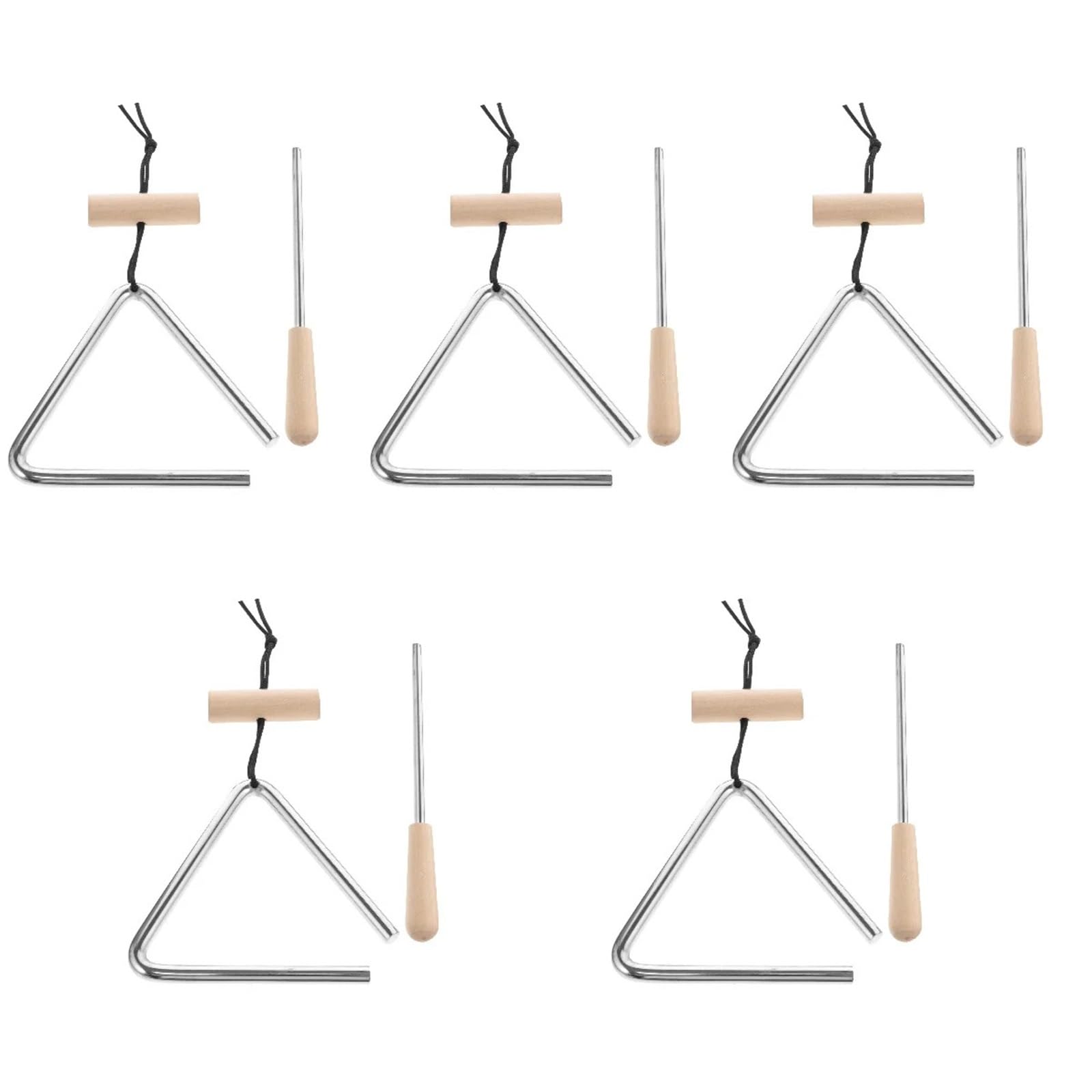Trójkątny instrument perkusyjny, Triangle Percussion Instrument For Musical Education 5 Pcs Color1 20.20cm