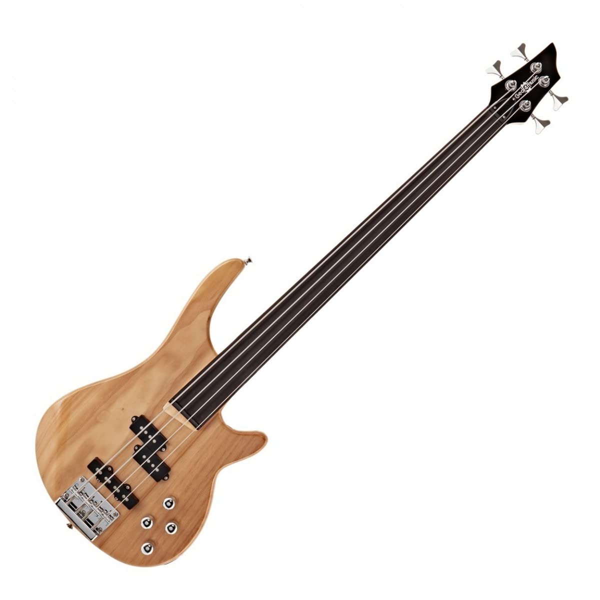 Gear4music Fretless Bass Guitar Chicago with Accessories : Amazon