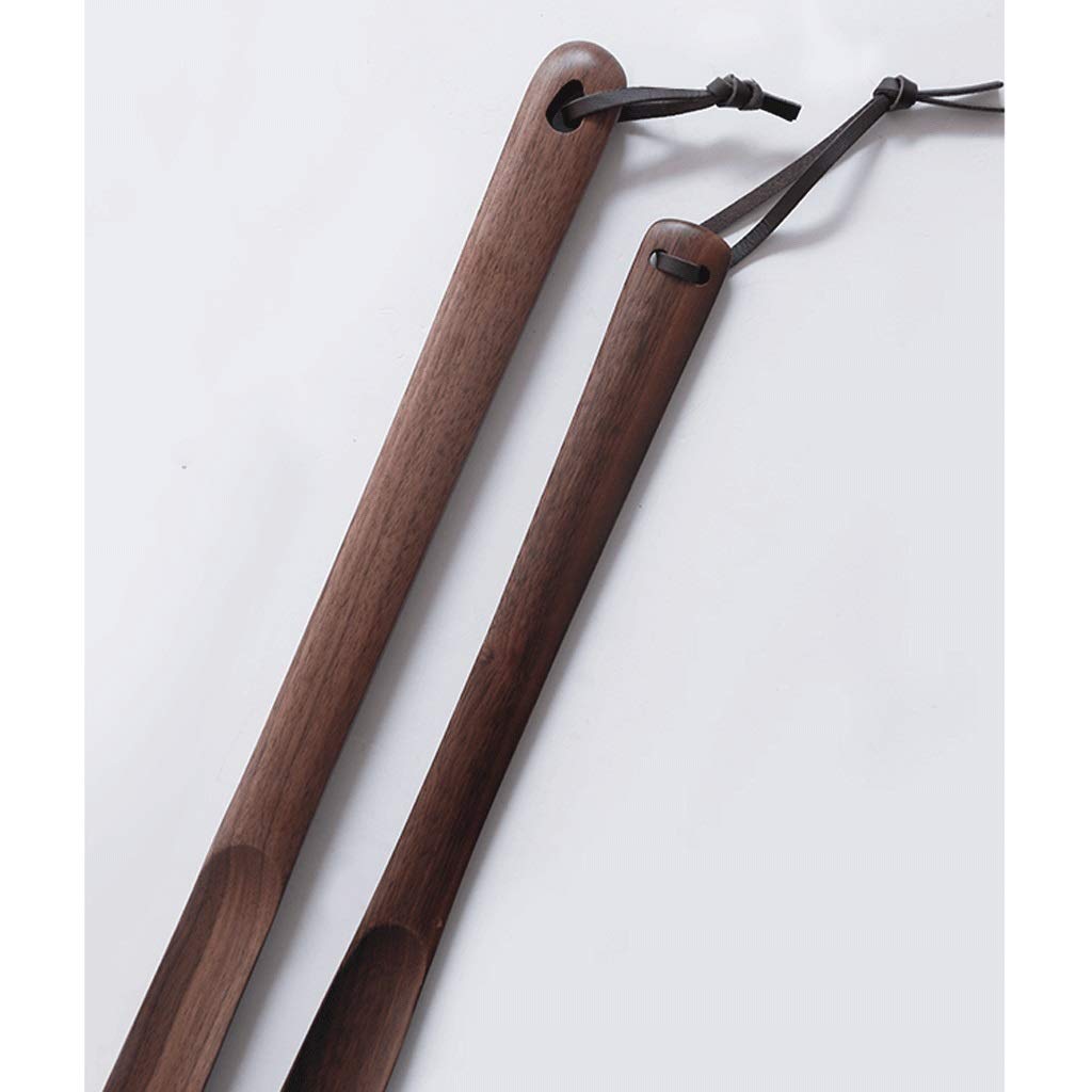 WDX- Calzador 50/60/75 cm Extractor de Zapatos Largos de Madera Maciza Creativo Nogal Negro Conveniente Ancianos Zapatos de Mujer Embarazada Conveniencia (Size : 60cm)