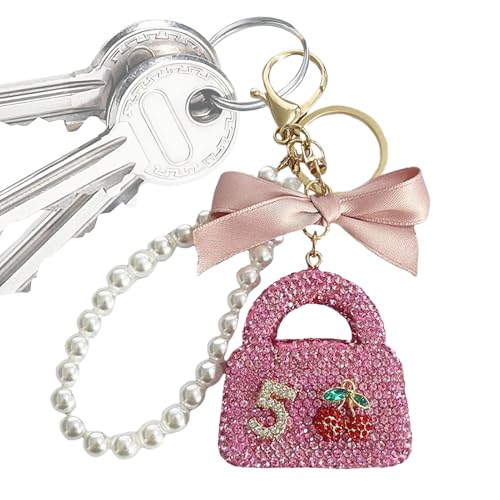 Genérico Llavero de | Elegante Llavero De es Para Coche Y Para Bolso,Accesorio De Bolso De Para Viaje Vacaciones San Valentín Cumpleaños Niñas Adolescentes