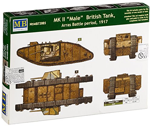 Masterbox British Male Mk II Tank Kit Modelo 1/72 miniatura 5