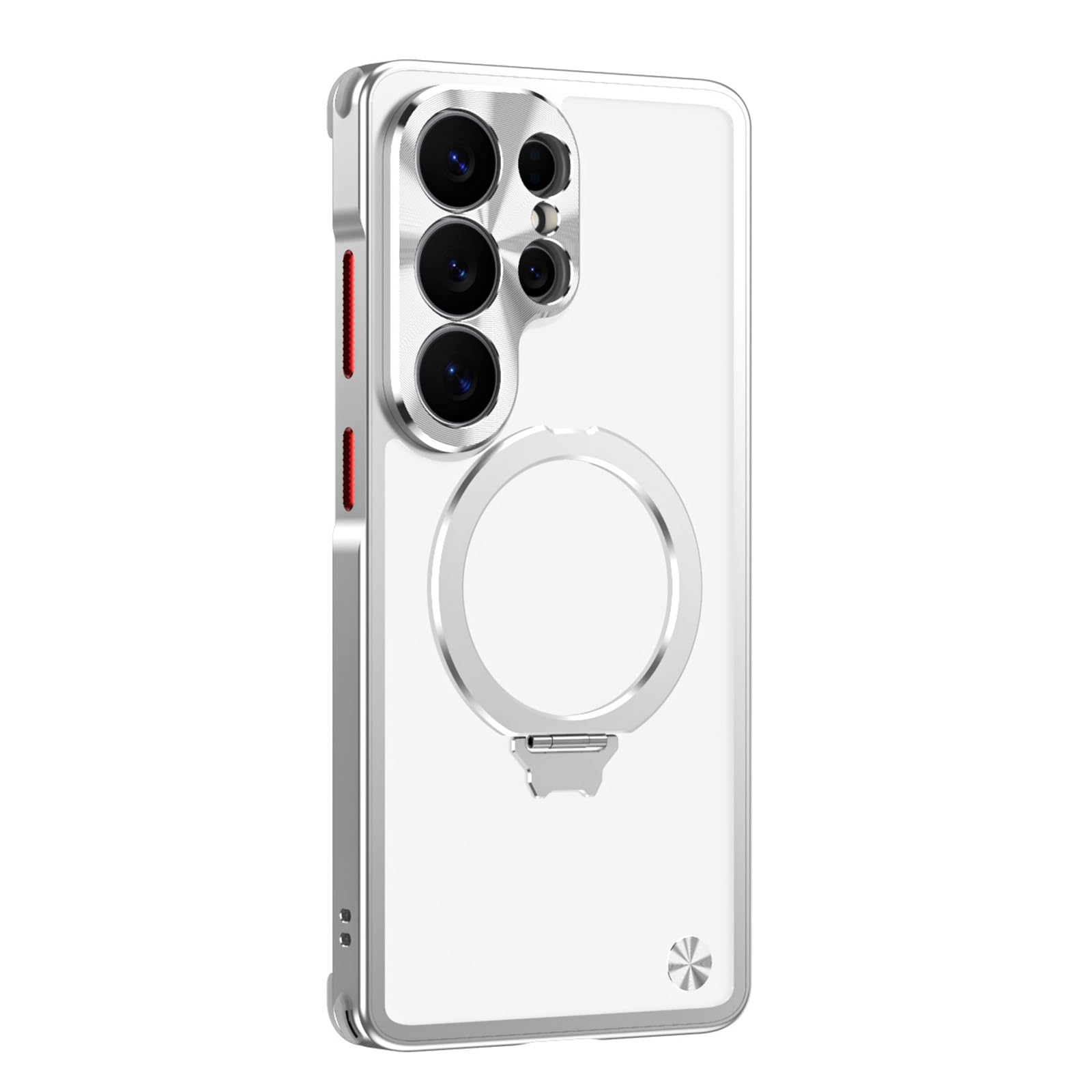 Coque Samsung S26 Ultra magnétique en alliage aluminium argent premium