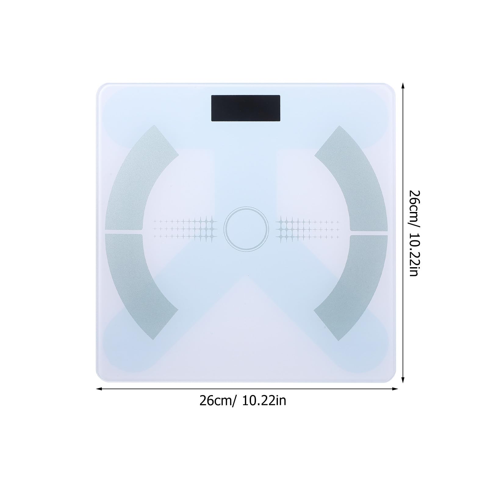 Báscula Digital para Peso y Grasa Corporal, Usb, Vidrio, Blanco
