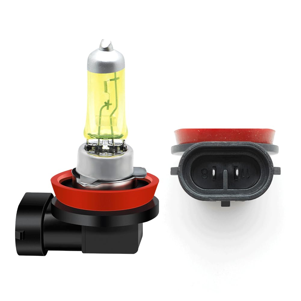 SOFOC-H16 Luci fendinebbia ausiliarie per auto 12V 19W Luce gialla Alta penetrazione Plug & Play Senza polarità 2 pezzi