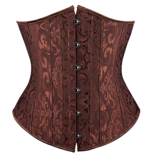 Corset bustier noir grande taille à baleines en acier 26