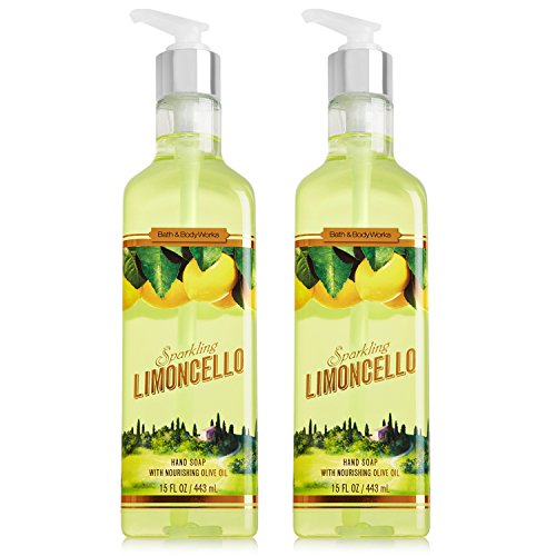 Bath and Body Works Sparkling Limoncello Hand Soap with Nourishing Olive Oil - 15 oz / 443 ml each (2 Pack)