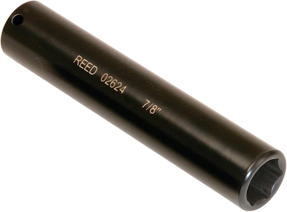 Reed Tool 02624 EDS14 Extended Length Socket, 7/8-Inch, 6-1/2-Inch Deep