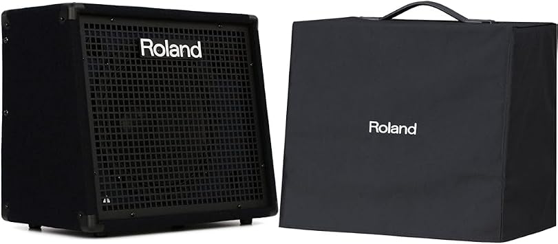 Roland KC-200 4 Channel Mixing Keyboard Amplifier, 100-Watt & RAC-KC200 Custom KC-200 & KC150 Keyboard Keep Looking with This Authentic Amp Cover | Protect The Cabinet from Minor Scuffs, Dust & Dirt