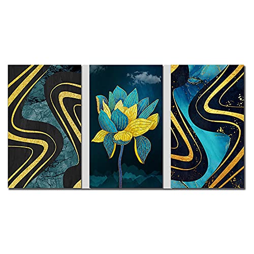 Affiche abstrait marbre mur art d'exception triptyque 70x100cm haut de gamme