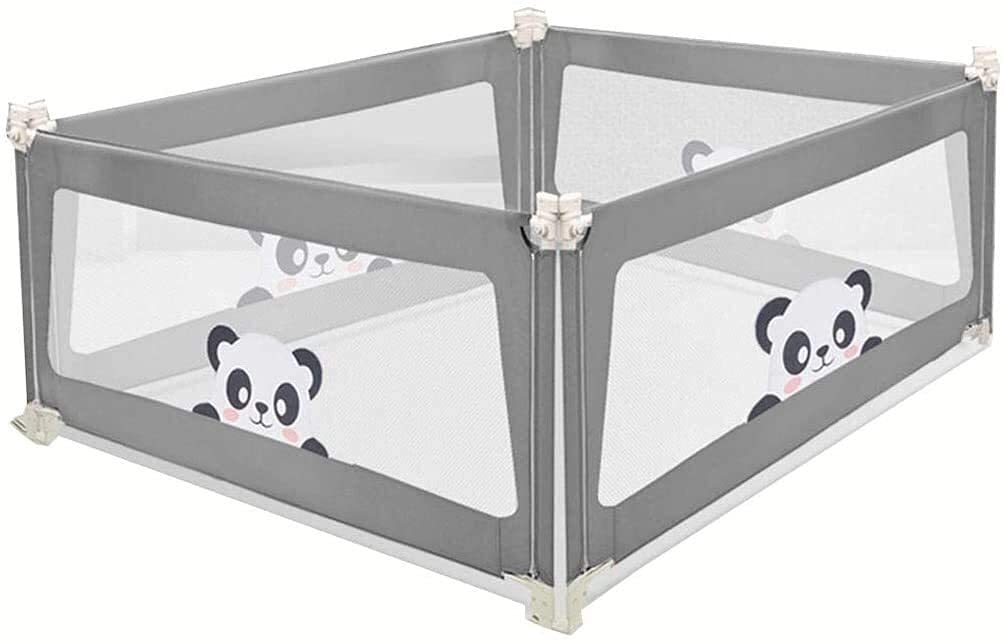 Bebé Corralito para niños pequeños Riel de Cama Elevación 12 Altura Ajustable Baranda de Cama para bebés Tamaño Completo Malla de Seguridad para niños Barandilla Anticolisión Jugue
