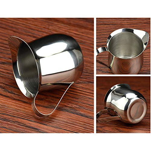 Hemoton 1 peça 240 ml de aço inoxidável, copo de café para leite e leite, jarro de cozinha para rest