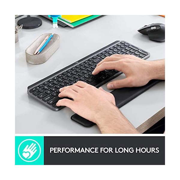 Logitech MX Keys Kabellose Tastatur, Bluetooth & USB-Empfänger, USB-C Anschluss, 5-Monate Akkulaufzeit, Easy-Switch… – Bild 3