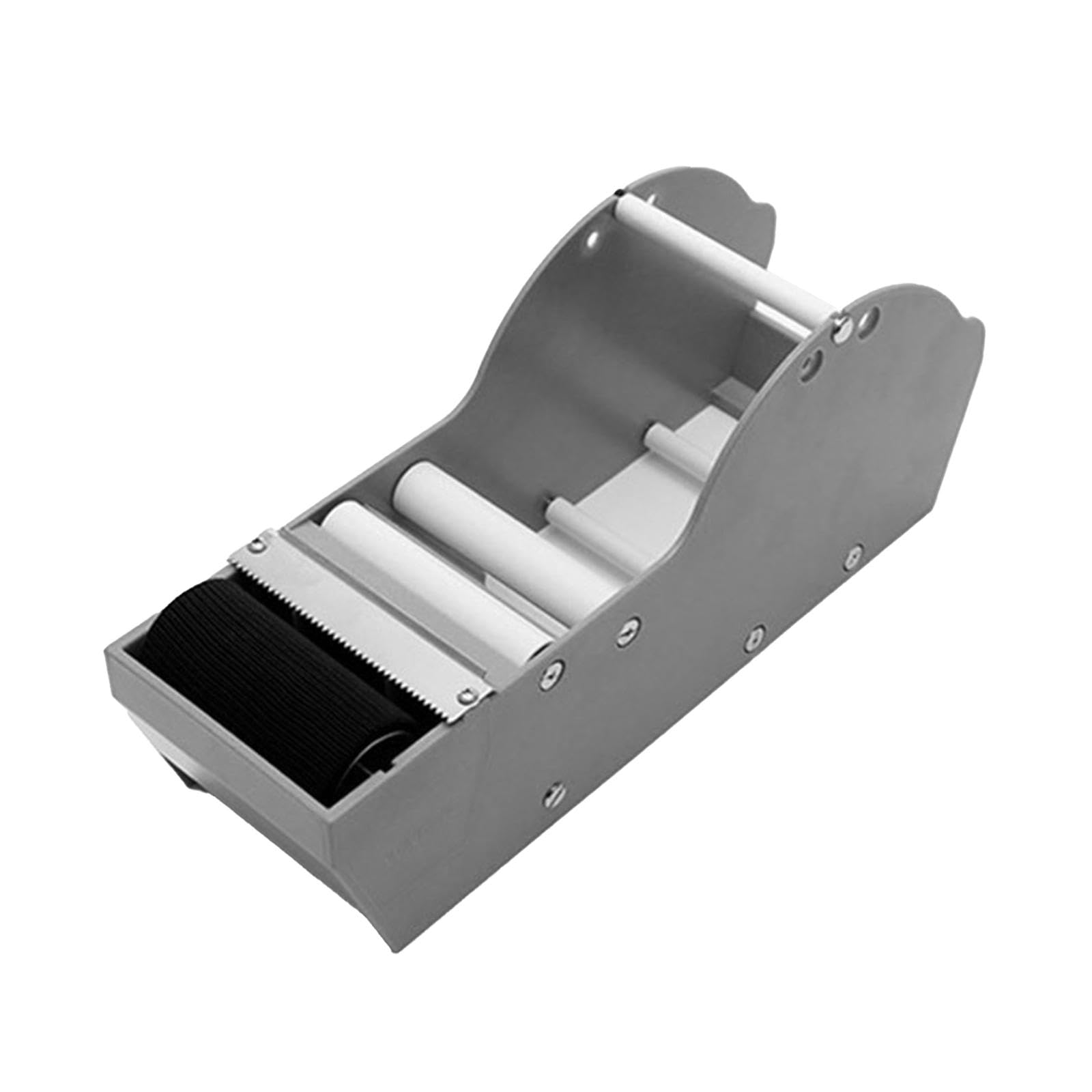 Dispenser Manuale Professionale di Nastro Adesivo per Imballaggio con Macchina Da Taglio, Impugnatura Ergonomica E Design Compatto, Materiale PP E Met, grigio