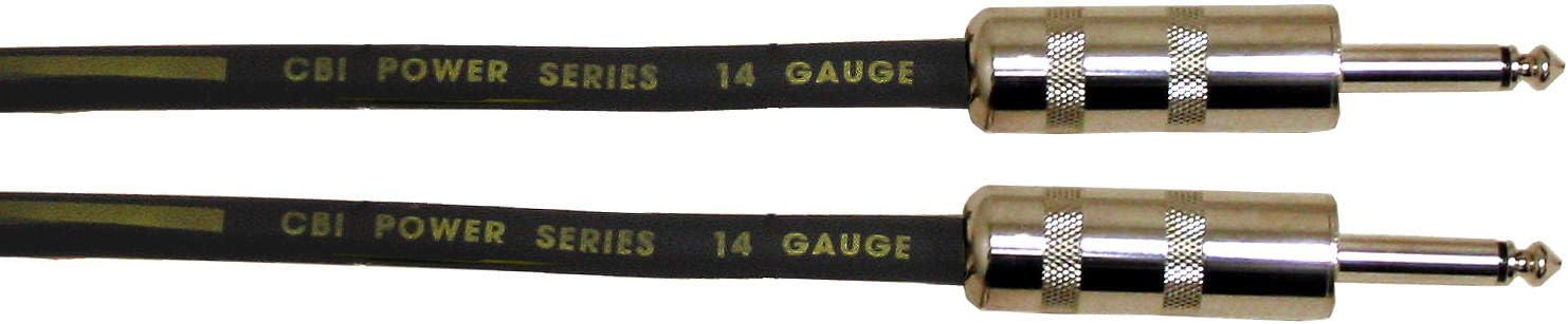 CBI CABLES CBI SC Heavy Duty 14 Gauge 1/4" to 1/4" Speaker Cable, 10 Feet