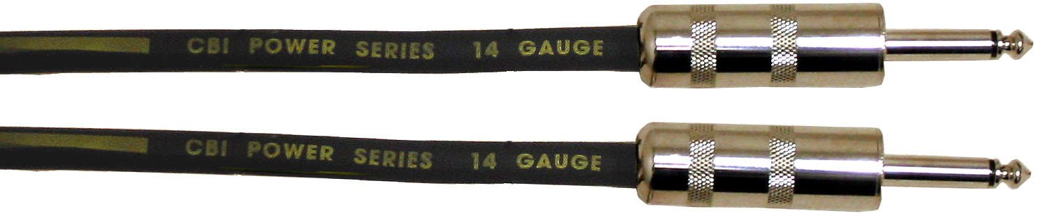 CBI Heavy Duty 14 Gauge Speaker Cable with 1/4 Inch Ends - 3 Foot