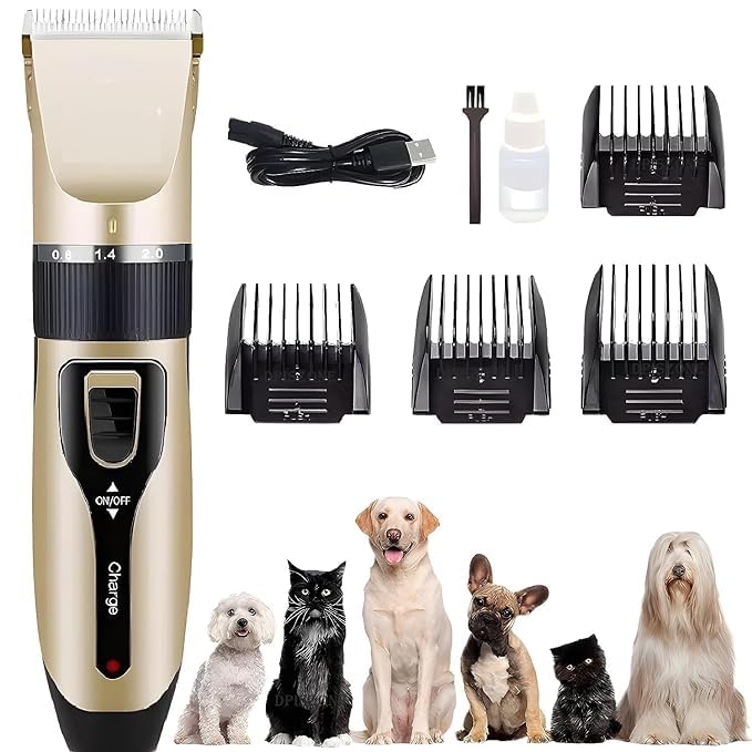 Pet Battery Powered Trimmer | Dog Trimmer For Labrador, Shih Tzu, German Shepherd, And Golden Retriever, Pet Grooming Kit, Trimmer For Dog Hair Cutting, Pet Trimmer For Dogs And Cats (B0D929GFJ1) Amazon Price History, Amazon Price Tracker