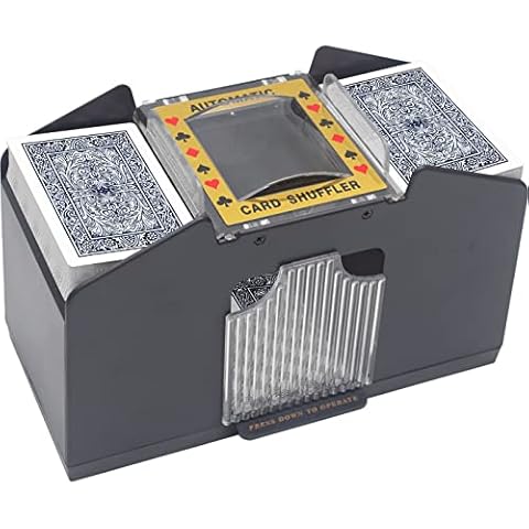 TAAVOP Kartenmischmaschine für 2-4 Kartenspiele, automatisch, batteriebetrieben Cover