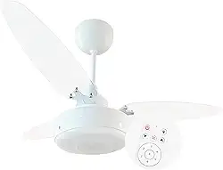 Ventilador Teto Silent Cristal Bivolt Inverter Led com Controle Remoto