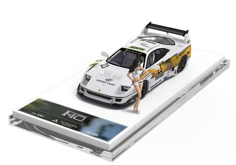 Amazon | 1/64 aurora model フェラーリ F40#23 フィギュア付き