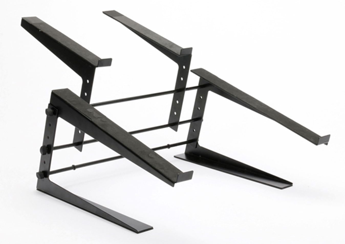 Gorilla GLPS-4 Portable Dual Laptop Controller DJ Studio Stand Adjustable Height for DJ Mixer, Sound Equipment, Workstation, Gaming & Home Use